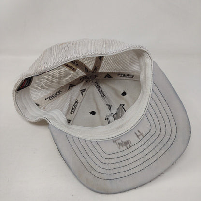 Letter N Youth Fitted Trucker Hat Black 6 3/8- 6 7/8 Mesh Back Pacific Headwear