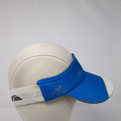 Go Lite Fitted Sun Visor Hat Blue One Size Colorblock Stretch Headsweats