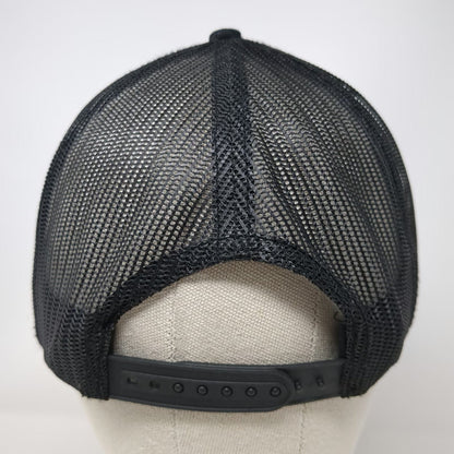 Whiskey Bent Trucker Hat Black One Size Mesh Rope Patch Snapback Old School