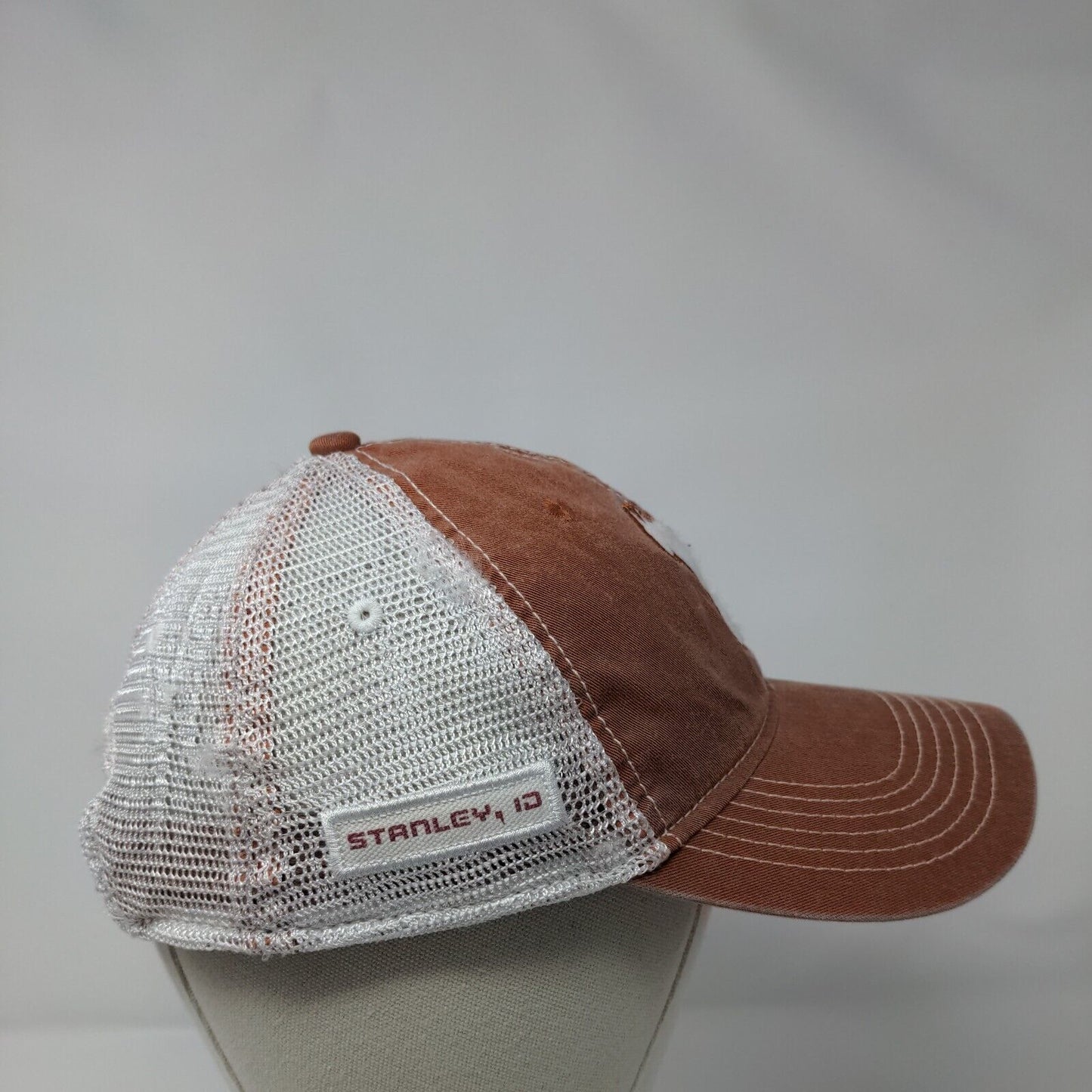 Ahead Strapback Mesh Back Trucker Hat Brown Extreme Fit Stanley ID