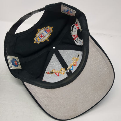 Denver Broncos NFL Logo Athletic Snapback Black Super Bowl XXXII Hat Vintage
