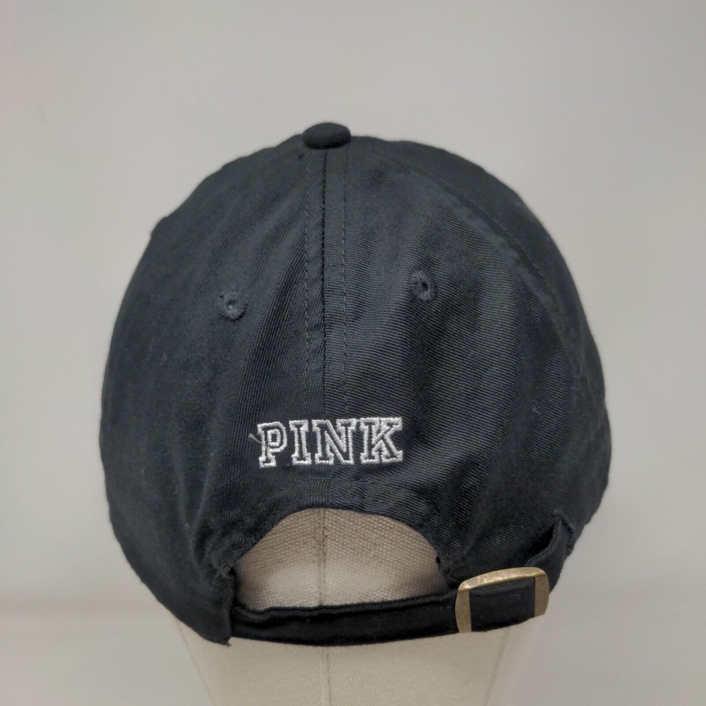 New York Slideback Hat Black One Size Embroidered Victoria's Secret PINK