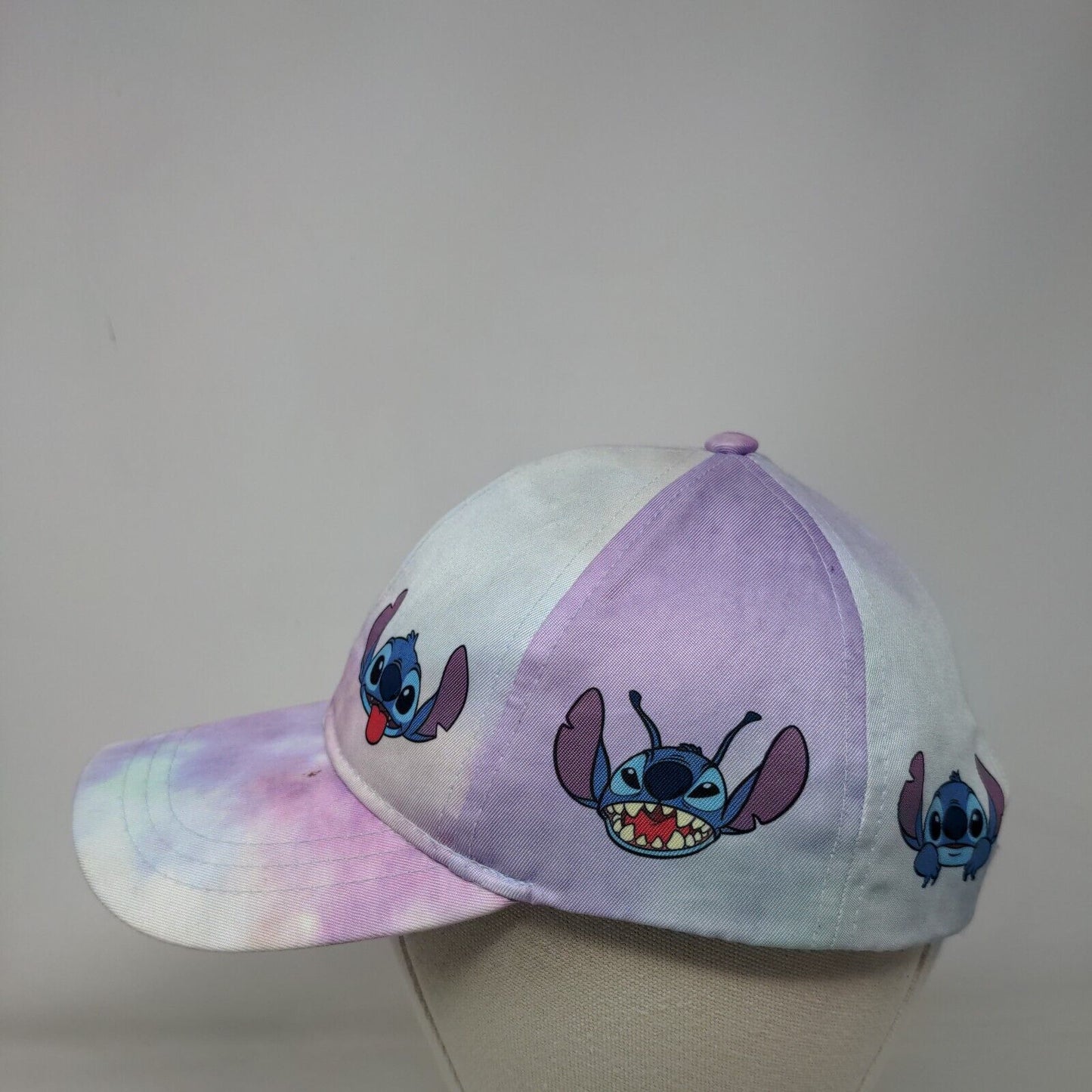 Disney Stitch Strapback Hat Multicolor OSFM Tie Dye Adjustable 6 Panel