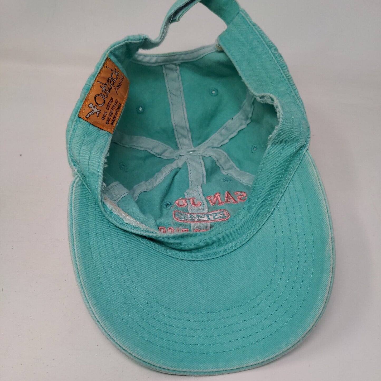 San Juan Puerto Rico Est. 1493 Strapback Hat Greenish-Blue Outback America