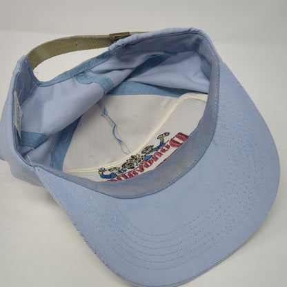 Donovans Slideback Baseball Cap Blue OS Adjustable Embroidered Pins & Patches
