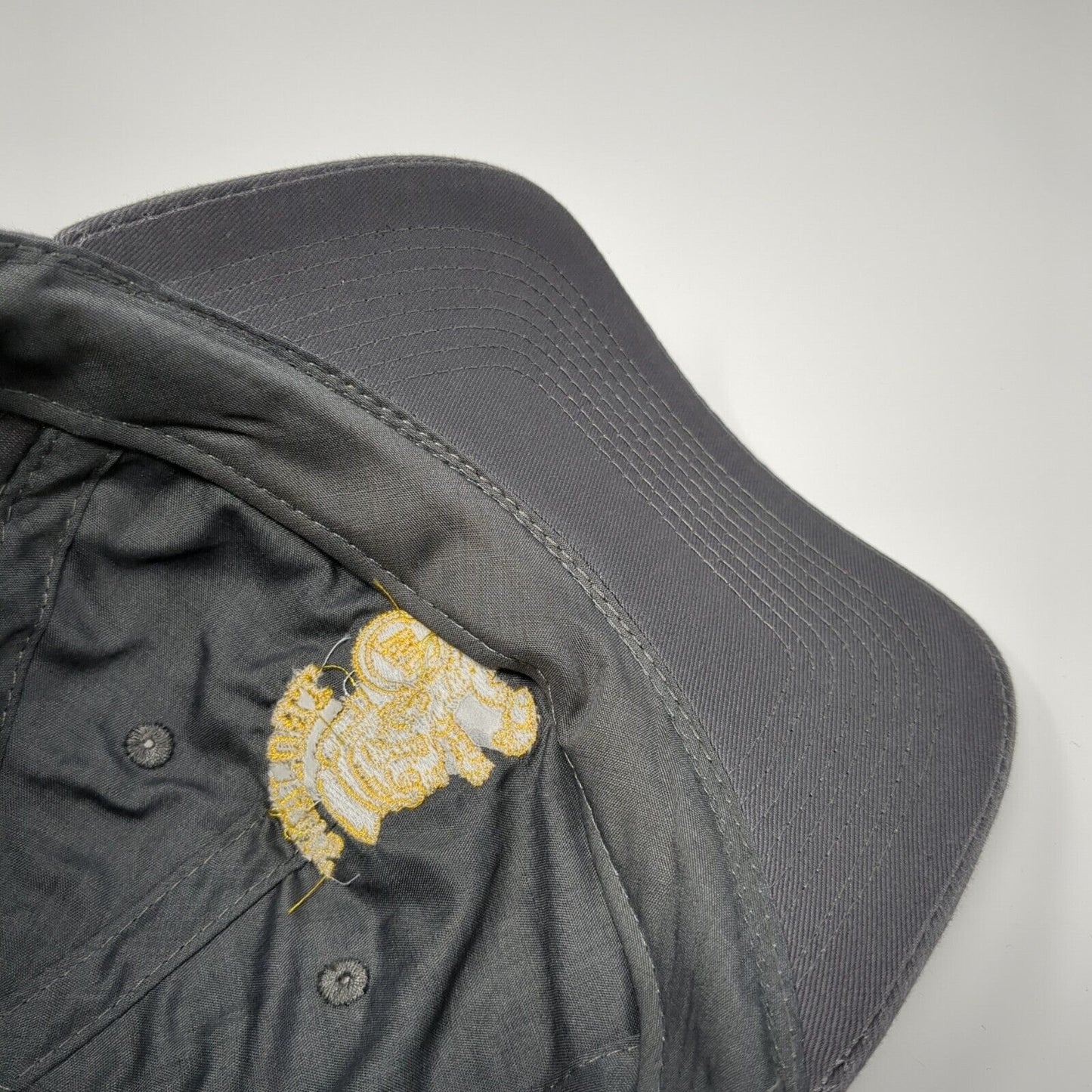 Trojans Strapback Hat Gray One Size Adjustable Embroidered Port & Company Cotton