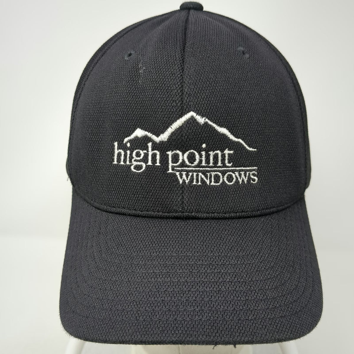 Flexfit Baseball Cap Black XL High Point Windows Embroidered Polyester Hat