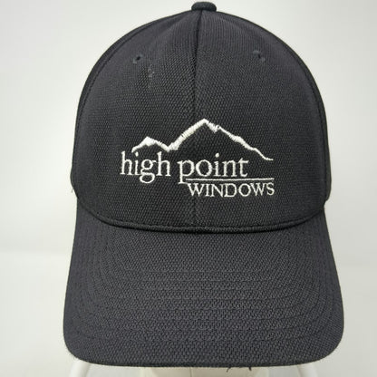 Flexfit Baseball Cap Black XL High Point Windows Embroidered Polyester Hat