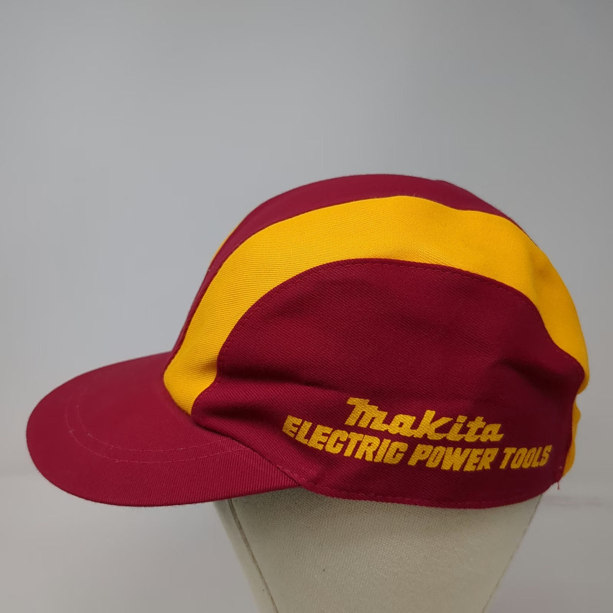 Makita 5 Panel Cap Red Yellow One Size Electric Power Tools Spun Rayon Japan Hat