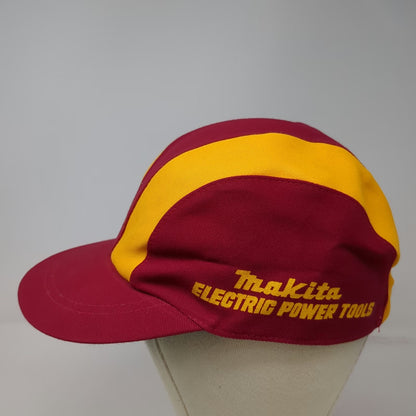 Makita 5 Panel Cap Red Yellow One Size Electric Power Tools Spun Rayon Japan Hat