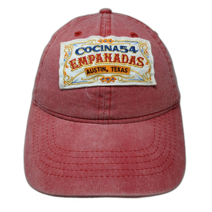 Baseball Cap Red One Size Cocina 54 Empanadas Austin Texas Patch Strapback Hat