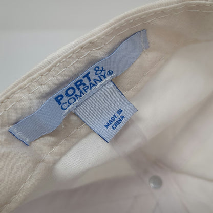 Port & Company Baseball Cap White One Size Judge Since 1970 Strapback Hat