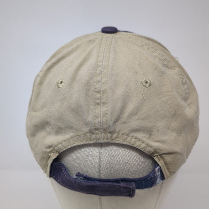 American Flag RAM Strapback Hat Blue One Size Colorblock Outdoor Cap