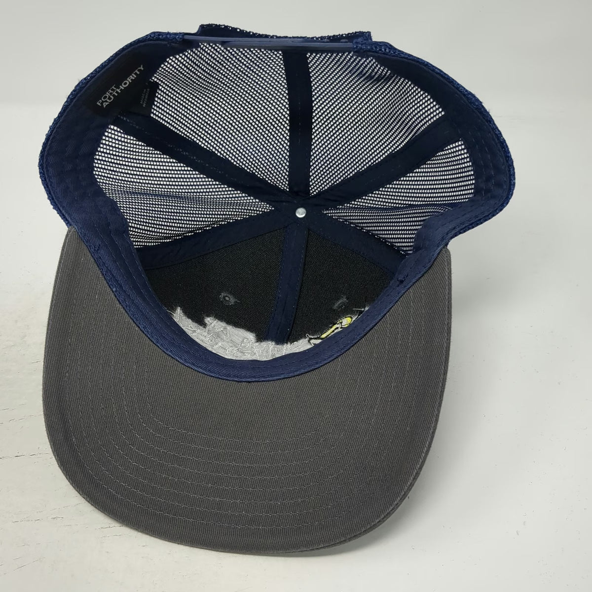 Port Authority Trucker Hat Gray Blue One Size Dunlap Hatchery Pick Up Chicks Hat