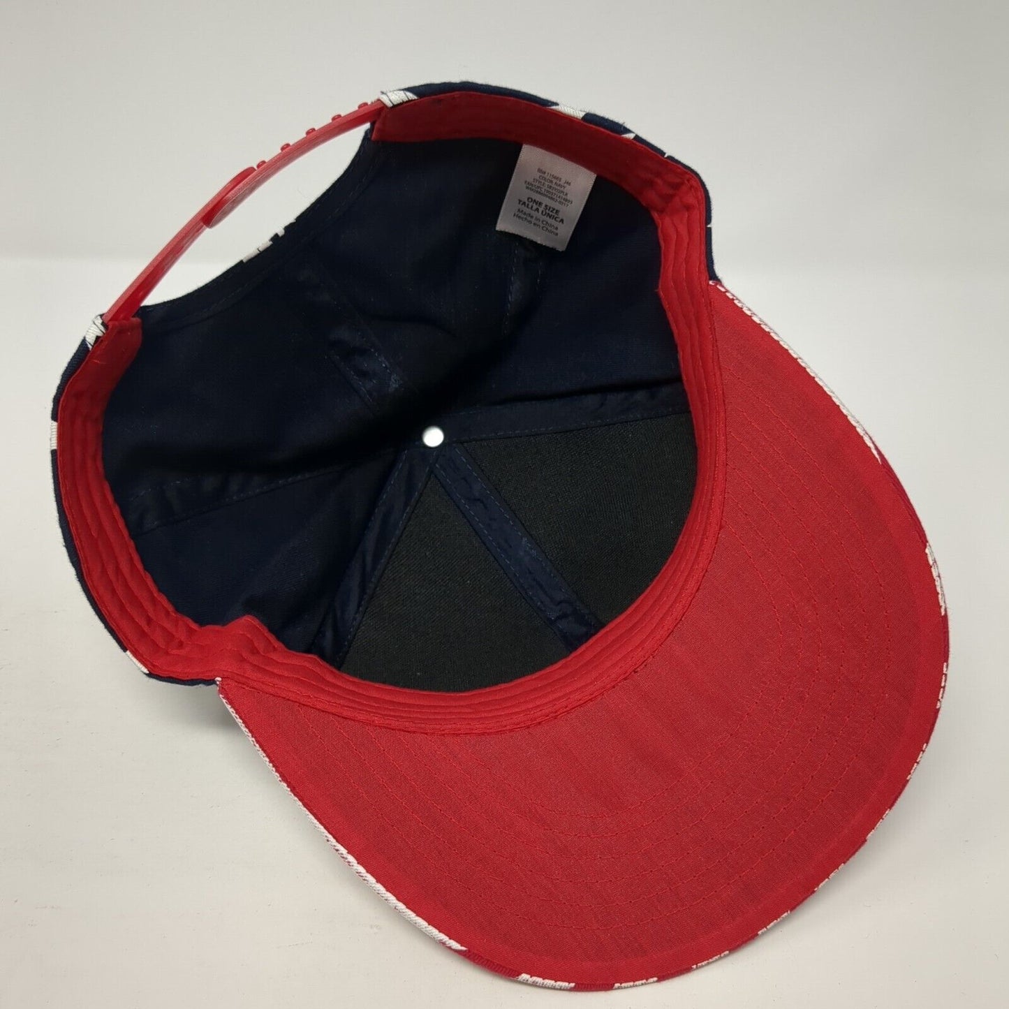 American Flag Snapback Hat Multicolor One Size Adjustable Patriotic