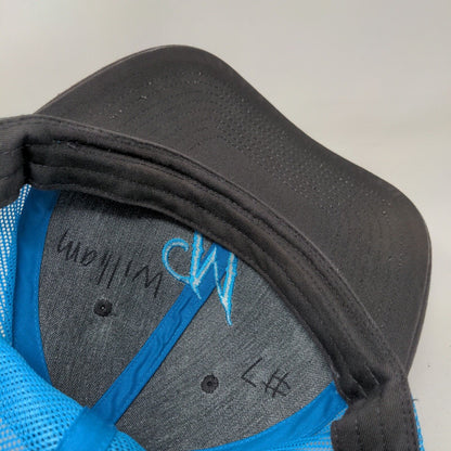 Letter M Snapback Mesh Back Trucker Hat Multi One Size Colorblock