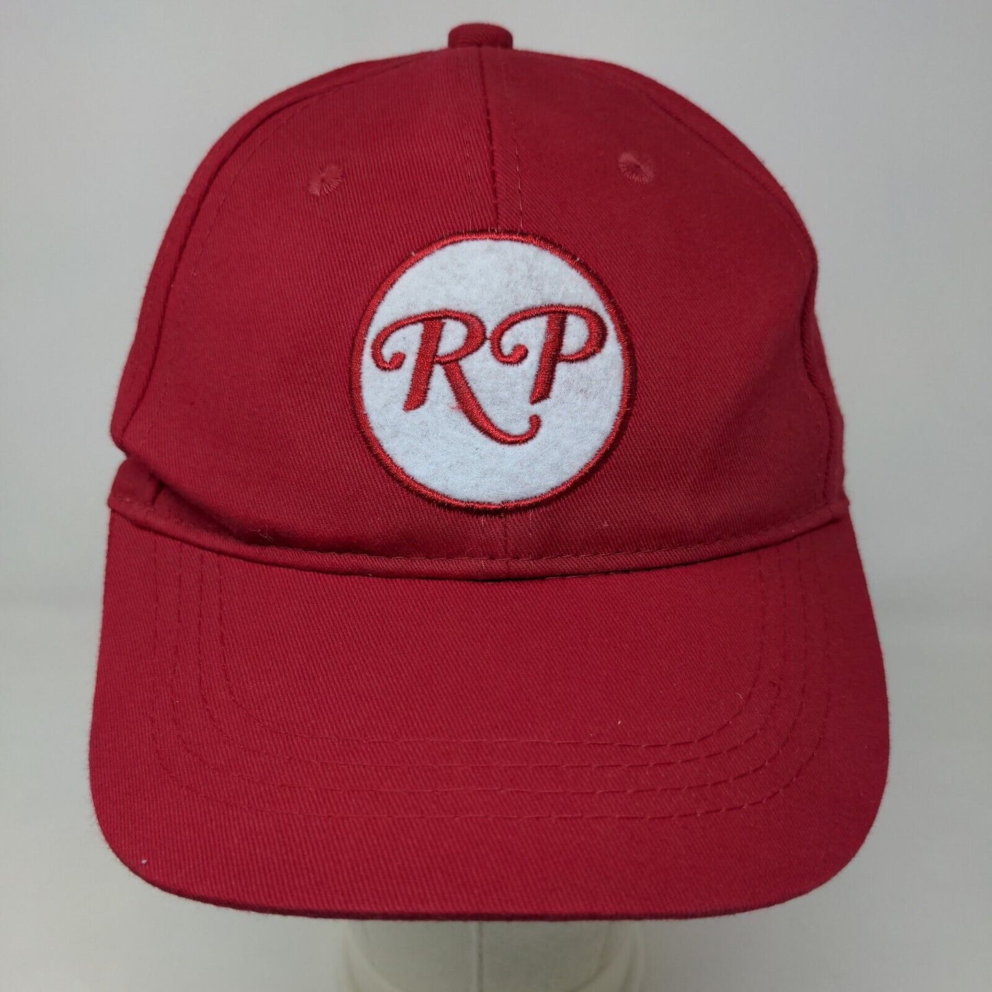 Unbranded Men's Snapback Hat Red Embroidered RP Logo Adjustable