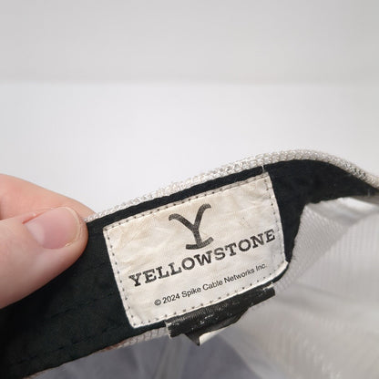 Yellowstone Snapback Trucker Hat Brown One Size Adjustable Mesh Back 6 Panel