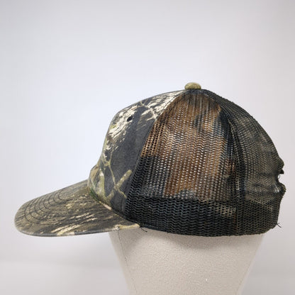 Farm Credit Snapback Trucker Hat Multi One Size Mesh Back Mossy Oak