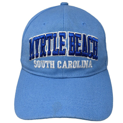 CSI Myrtle Beach South Carolina Baseball Cap Blue One Size Strapback Hat Moon