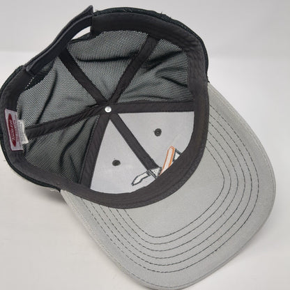 Ness Campbell Crane Rigging Strapback Trucker Hat Gray OS Mesh Back Towsleys