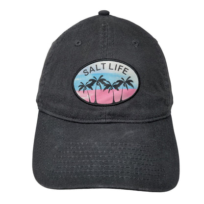 Salt Life Palm Tree Patch Slideback Hat Gray OSFM Adjustable Live Salty