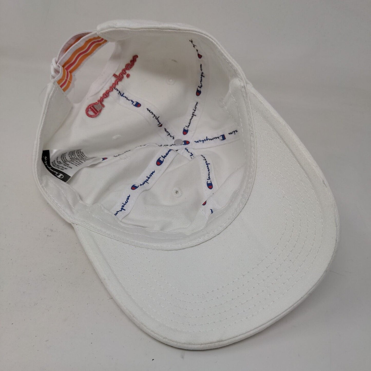 Champion Women's Slideback Hat White Size OSFA Embroidered Logo