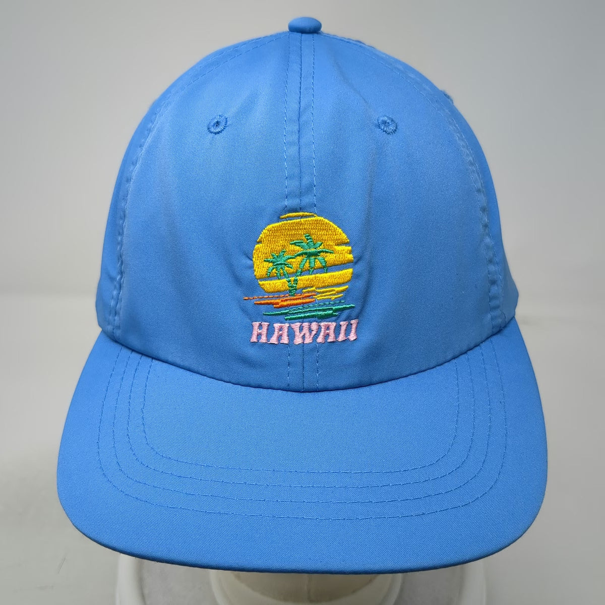 CultureFly Hawaii Embroidered Graphic Blue One Size Baseball Cap Slideback Hat