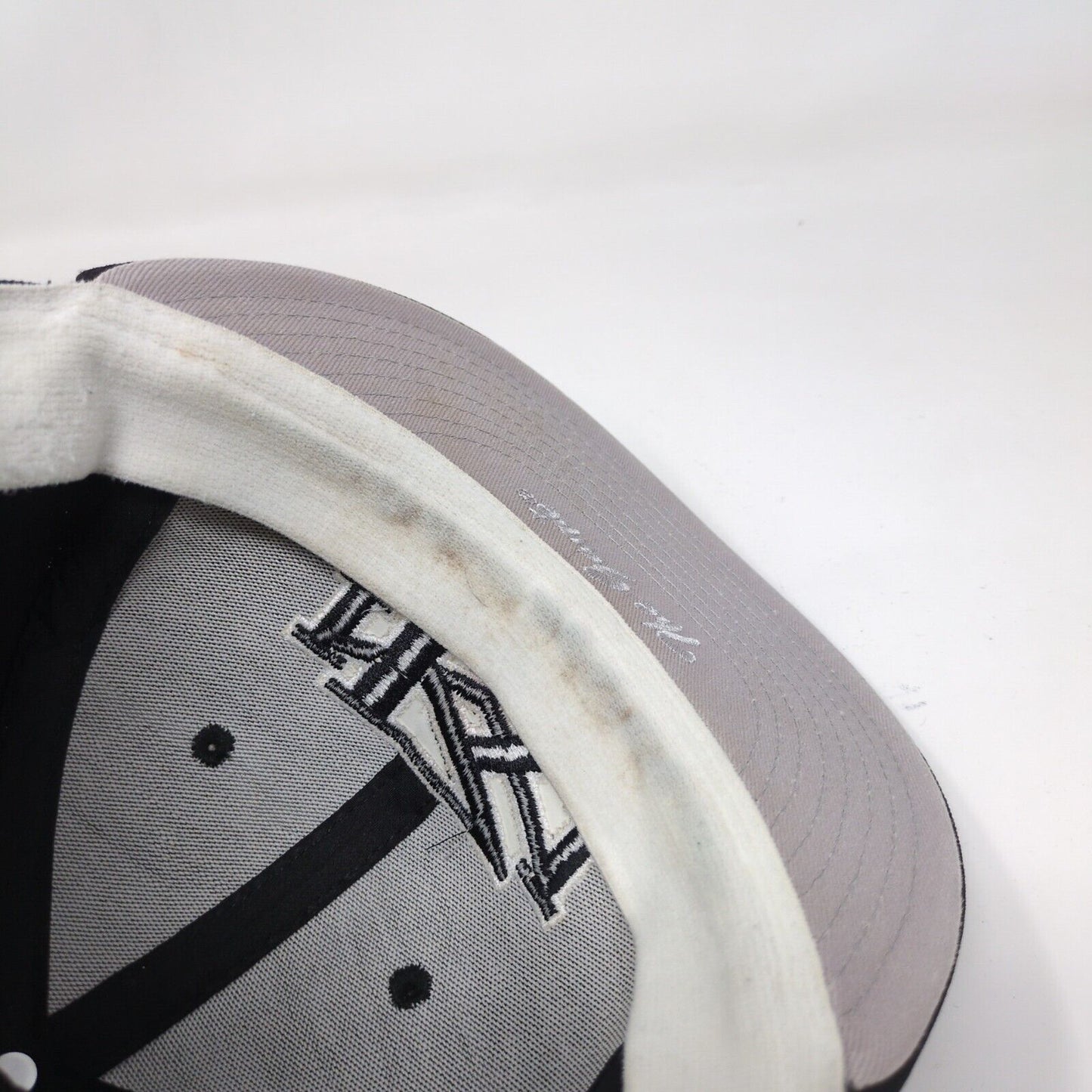 The Game Fitted Hat Black Medium Embroidered Monogram Vent Holes