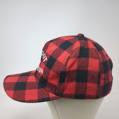 SNCO 5 Panel Red Hat One Size Bigfoot Washington Plaid Sasquatch Checkered