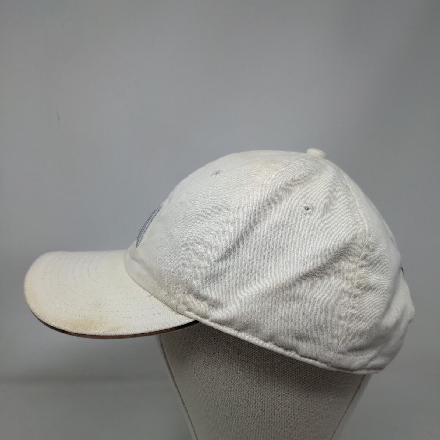 Adidas 3 Stripes Slideback Hat Cream OSFA Embroidered Logo 6 Panel