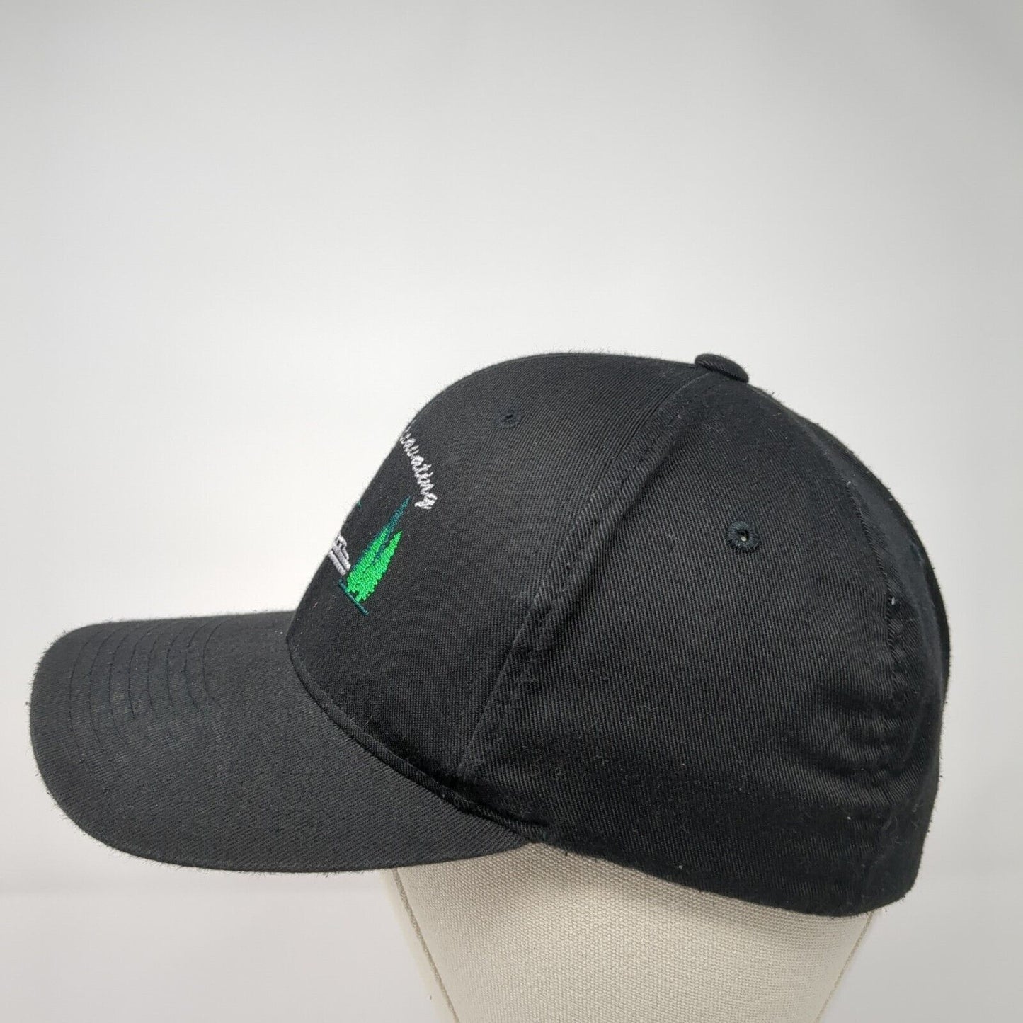 Custom Excavating 25 Years Fitted Hat Black L/XL Flexfit Port Authority