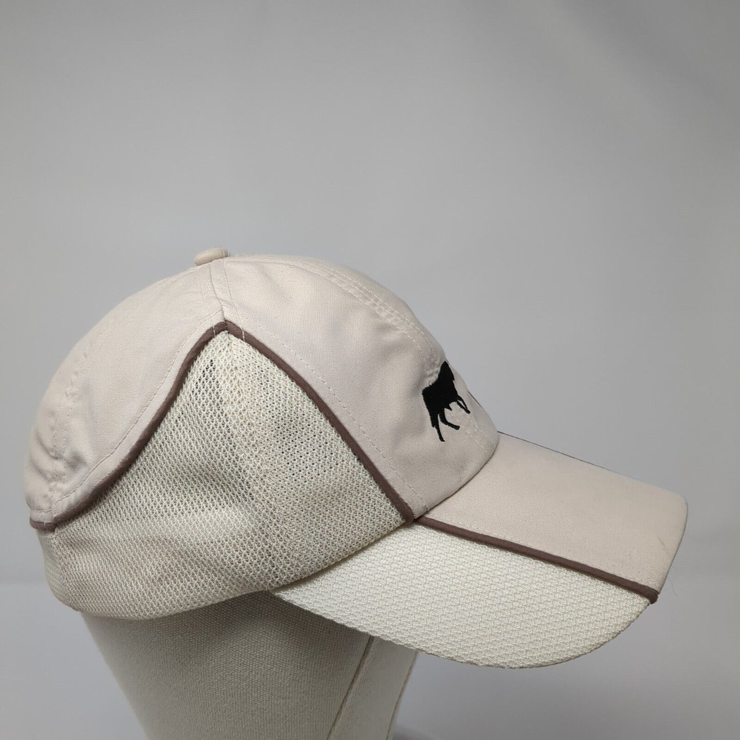 Gabriel Feliu Pedro SL Strapback Hat Tan 57cm Adjustable Embroidered Breathable