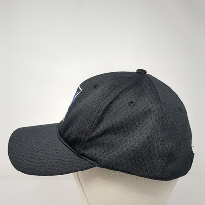 Idaho Strapback Hat Black One Size Adjustable Embroidered Port Authority