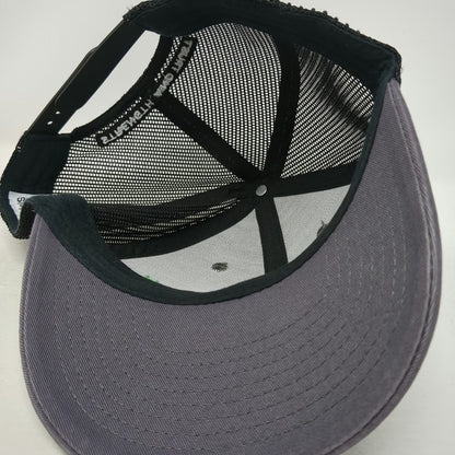 Omega Morgan Trucker Hat Gray One Size Mesh Snapback Strength Trust Embroidered