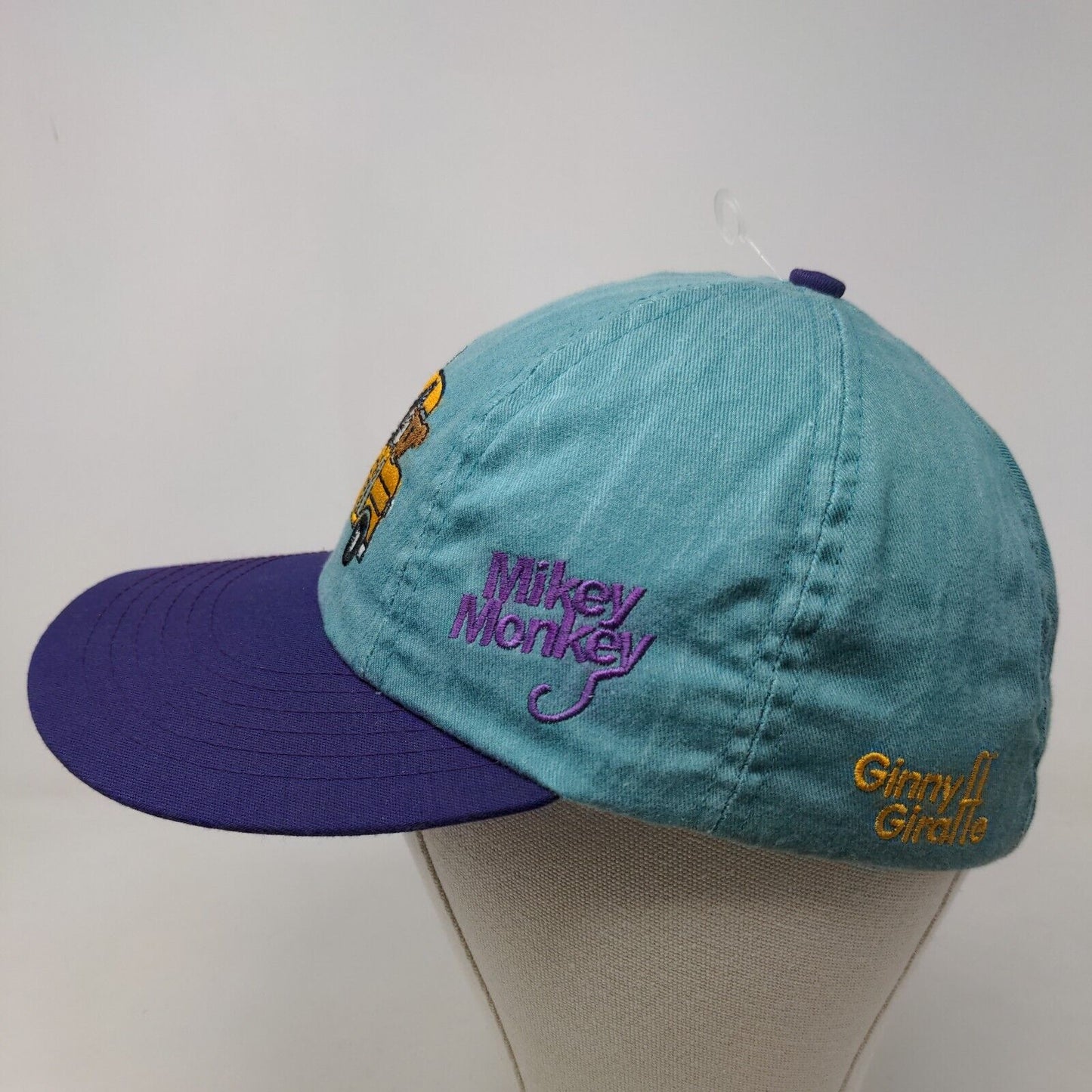Ricky Rhino Boy's Stretchy Hat Blue Embroidered Logo Spell Out