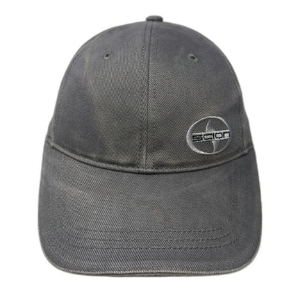 Scion Baseball Cap Gray One Size What Moves You Logo Slogan Strapback Hat Cotton