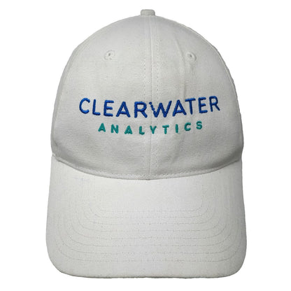Hit Clearwater Analytics Baseball Cap White One Size Cotton Strapback Hat