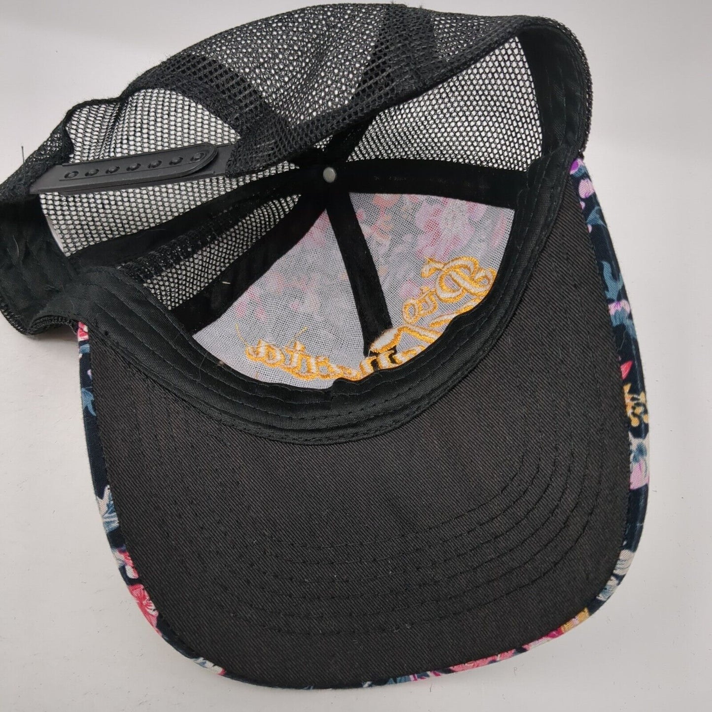 Dio Vallarta Mex Snapback Trucker Hat Multicolor OS Adjustable Mesh Back Floral