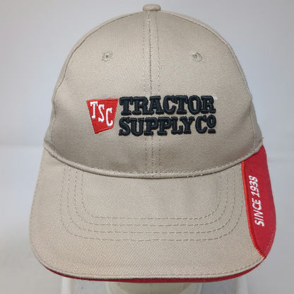 Tractor Supply Co Baseball Cap Beige One Size Since 1938 Slideback Hat Cotton