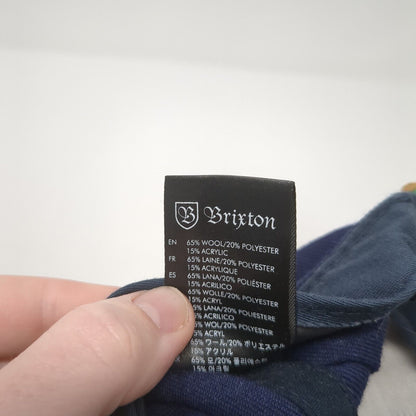 Brixton Supply Trade Mark Snapback Hat Multi One Size Colorblock Patch