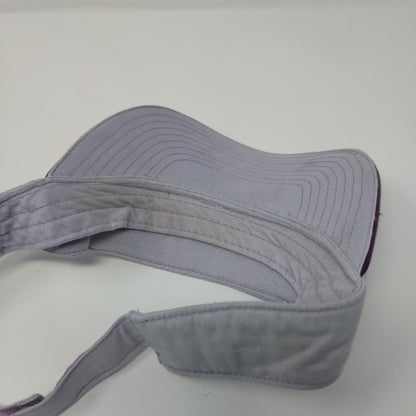 Brat Lightning Strapback Sun Visor Hat Purple OSFA Embroidered New Vibe