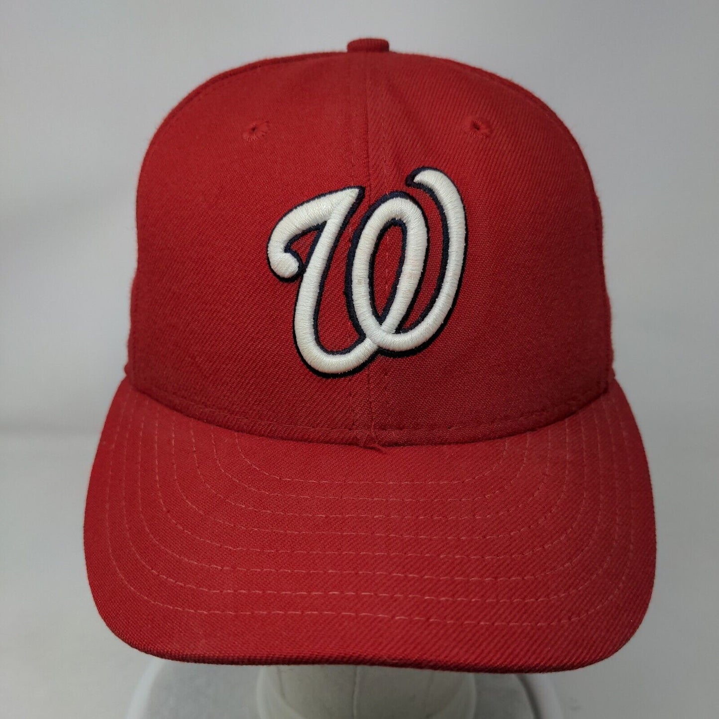 New Era Fitted Hat Washington Nationals Fitted Hat 7 1/8 Slim Fit Vintage USA