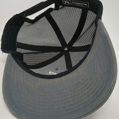 Richardson Trucker Hat Gray One Size Hall Family Farms Graphic Mesh Snapback Hat
