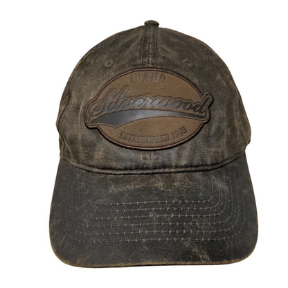 Idaho Silverwood Strapback Hat Brown OSFM Adjustable 6 Panel Triangle
