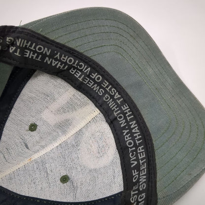 No Fear Snapback Hat Green One Size Made in USA No Crybabies Embroidered 6 Panel