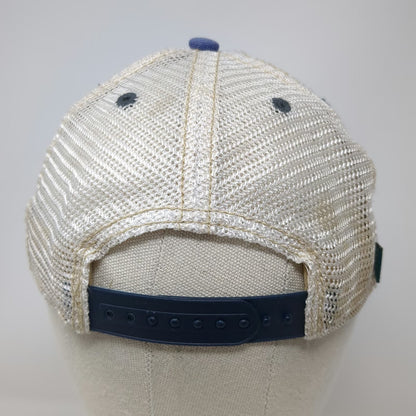 Legacy Trucker Hat Blue One Size Redfish Lake Smiling Fish Patch Mesh Back
