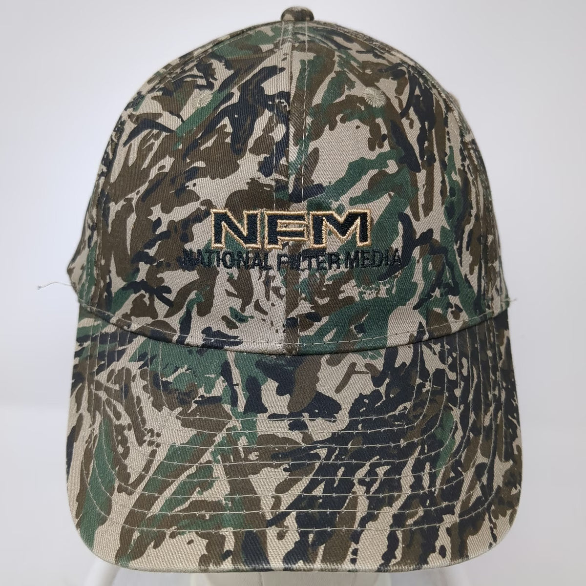 Cobra Baseball Cap Green Brown Black One Size Tiger Stripe Camo NFM Logo Hat