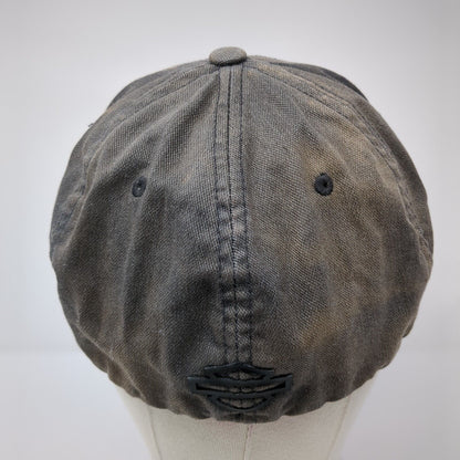 Harley-Davidson Motorcycles Fitted Hat Gray S/M Flexfit Embroidered 6 Panel