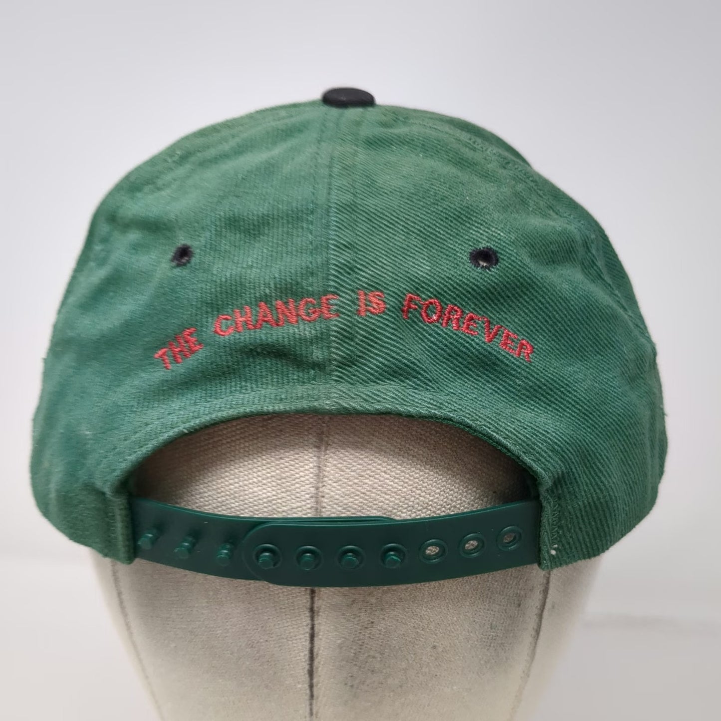 Marines Green Snapback Hat Vintage USA Made The Chance Is Forever Embroidery